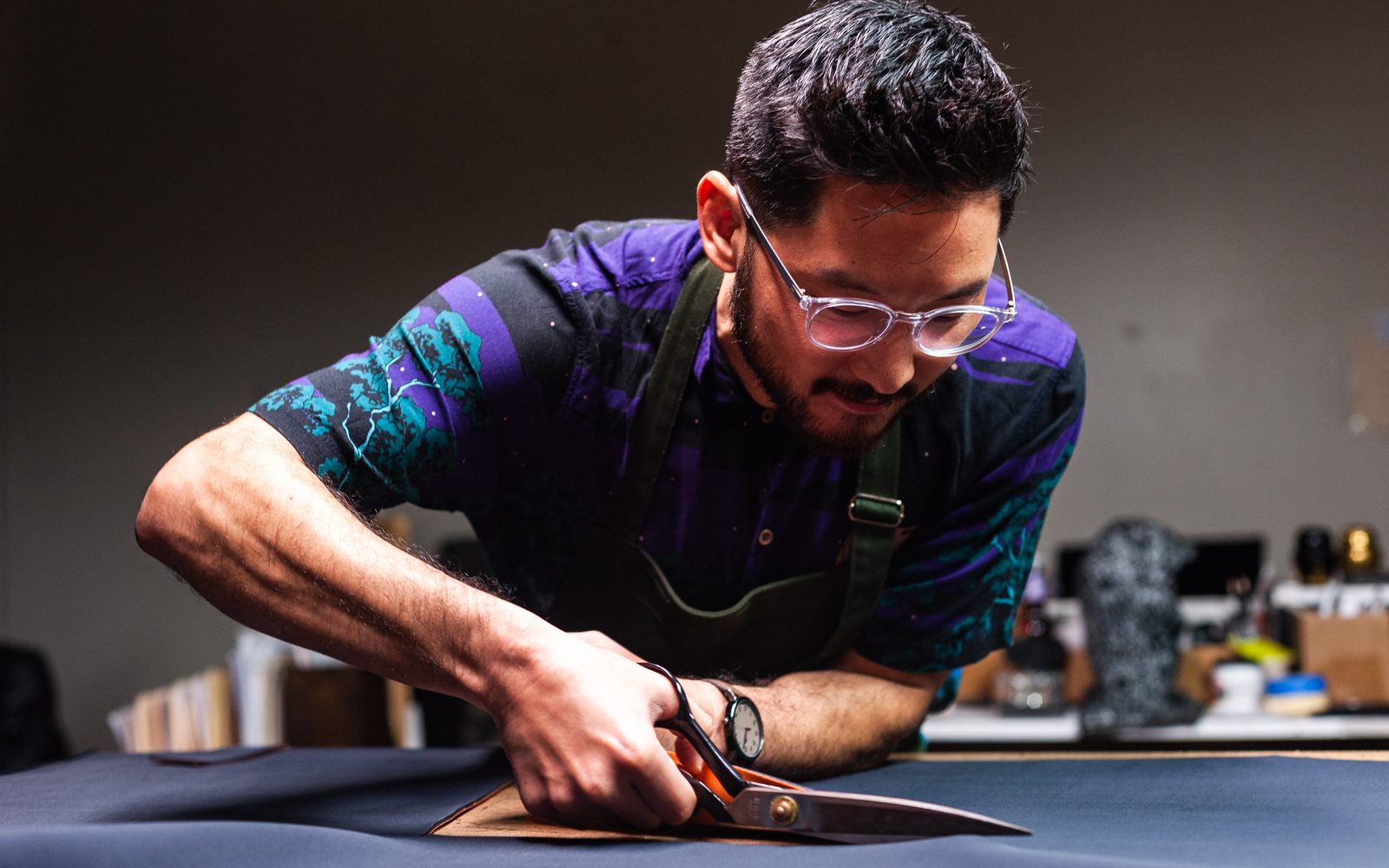 7TILL8 co-founder Andrew Park constructs wetsuit costumes for Endlings.